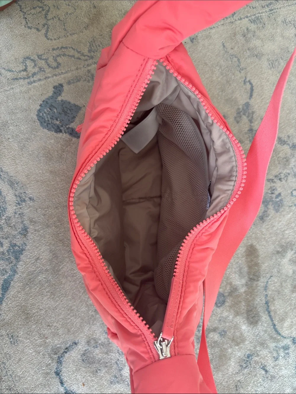 Athleta Coral Quilted Shoulder Bag in Pink